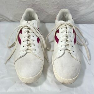 TRETORN Nylite sneakers Bright pink and black design logo size 10